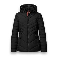 District Winter Padded Jacket Kaprun (with hood, water-repellent) black ladies