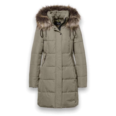 District Winter Padded Coat Chatel (warm, water-repellent) olive green ladies