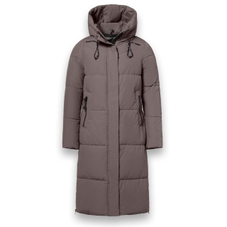 District Winter Padded Coat Dumbbell (water-repellent) brown Ladies
