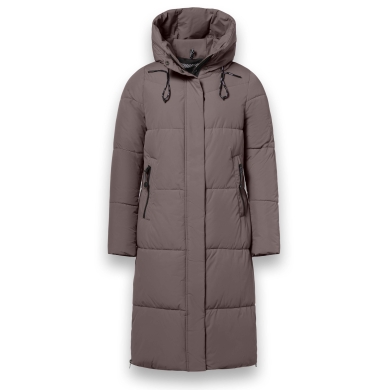 District Winter Padded Coat Dumbbell (water-repellent) brown Ladies