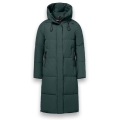 District Winter Padded Coat Dumbbell (water-repellent) dark green ladies