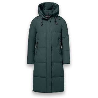 District Winter Padded Coat Dumbbell (water-repellent) dark green ladies