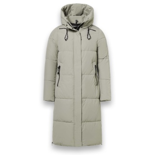 District Winter Padded Coat Dumbbell (water-repellent) beige Ladies