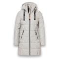 District Winter Padded Coat Alberta (3D-Print, water-repellent) sand beige ladies