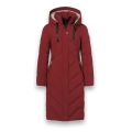 District Winter Padded Coat Corvara (water-repellent, warm) red ladies