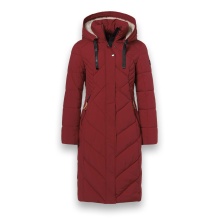District Winter Padded Coat Corvara (water-repellent, warm) red ladies