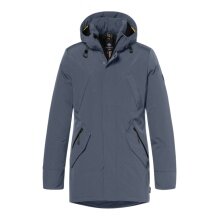 District winter jacket winter with hood (parka, windproof, warm) airforce blue men's