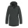 District winter jacket winter with hood (parka, windproof, warm) forest green men's
