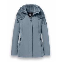 District Winter Jacket Eclipse with Hood (Coat, Windproof, Water-Repellent) Mineral Blue Ladies