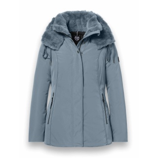 District Winter Jacket Eclipse with Hood (Coat, Windproof, Water-Repellent) Mineral Blue Ladies