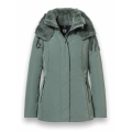 District Winter Jacket Eclipse with Hood (Coat, Windproof, Water-Repellent) Olive Green Ladies
