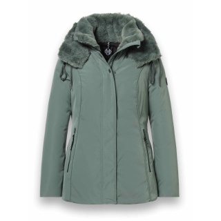 District Winter Jacket Eclipse with Hood (Coat, Windproof, Water-Repellent) Olive Green Ladies