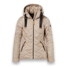 District Winter Jacket Frejus (with hood, windproof, water-repellent) sand brown ladies