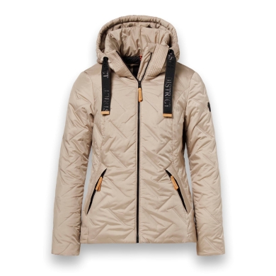 District Winter Jacket Frejus (with hood, windproof, water-repellent) sand brown ladies