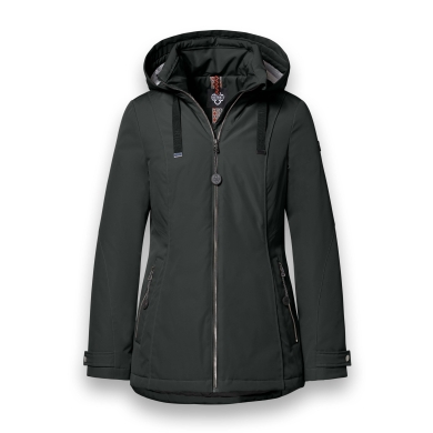 District Winter Jacket Ischgl (with hood, water-repellent) black ladies