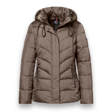 District Montana Winter Jacket (with hood, lined, water-repellent) brown ladies