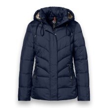 District Winter Jacket Montana (with hood, lined, water-repellent) navy blue ladies