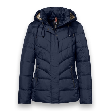 District Winter Jacket Montana (with hood, lined, water-repellent) navy blue ladies