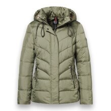 District Winter Jacket Montana (with hood, lined, water-repellent) olive green ladies
