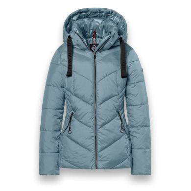 District Winter Jacket Val Thorens (with hood, water-repellent) light blue ladies