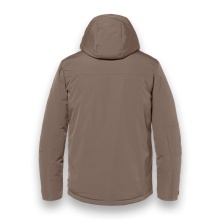 District Winter Jacket Wedge with Hood (warm, water-repellent) taupe brown Men's
