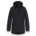 District winter jacket winter with hood (parka, windproof, warm) black men's