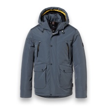District Winter Jacket Wolf with Hood (windproof, lightweight padding, warm) airforce blue men's