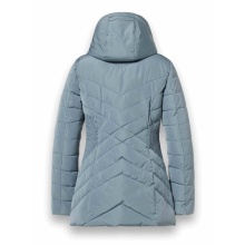 District winter jacket workout with hood (coat, water-repellent) mineral blue ladies
