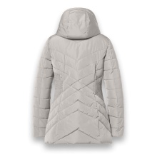 District Winter Jacket Workout with Hood (Coat, Water-Repellent) Beige Ladies