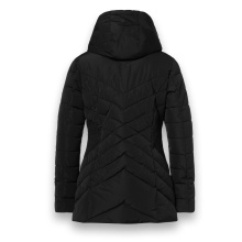 District winter jacket workout with hood (coat, water-repellent) black ladies