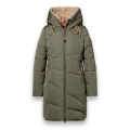 District Winter Coat Courchevel (with hood, water-repellent, windproof) olive green ladies