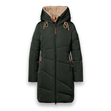 District Winter Coat Courchevel (with hood, water-repellent, windproof) dark green ladies