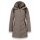 District Winter Coat Zodiac (with hood, warm, water-repellent) coffee brown ladies