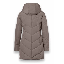 District Winter Coat Zodiac (with hood, warm, water-repellent) coffee brown ladies