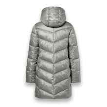 District Winter Coat Sapporo (with hood, water-repellent) silver ladies