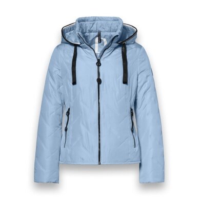 District Transition Jacket Bluebell (with hood, water-repellent) light blue ladies