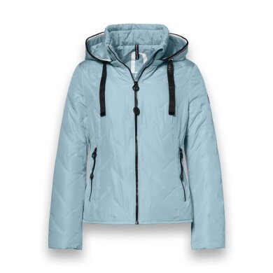 District Transition Jacket Bluebell (with hood, water-repellent) aquamarine ladies