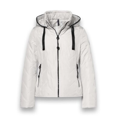District Transition Jacket Bluebell (with hood, water-repellent) offwhite Ladies