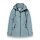 District Transition Jacket Cosmos (with hood, water-repellent) teal blue ladies