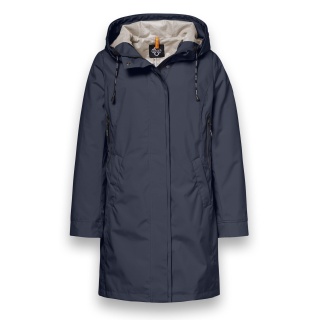 District Transition Jacket Dandelion (Parka, with hood, water-repellent) dark blue ladies
