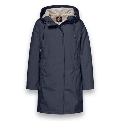 District Transition Jacket Dandelion (Parka, with hood, water-repellent) dark blue ladies