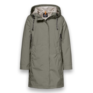 District Transition Jacket Dandelion (Parka, with hood, water-repellent) olive green ladies