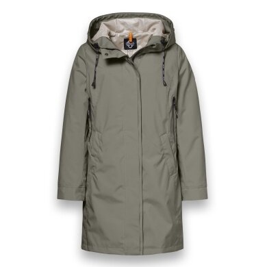 District Transition Jacket Dandelion (Parka, with hood, water-repellent) olive green ladies