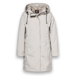District Transition Jacket Dandelion (Parka, with hood, water-repellent) beige ladies