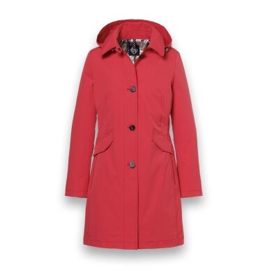 District Transition Jacket (Parka) Lotus with Hood Red Ladies