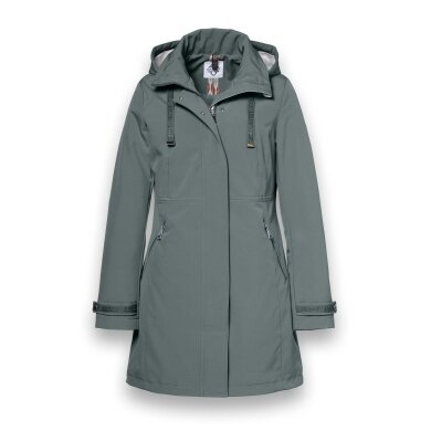 District Transition Jacket Poppy (Parka, with hood, water-repellent) green ladies