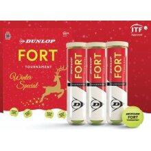Dunlop Tennis Balls Fort Tournament XMAS Promotion Can 3x4 Pack