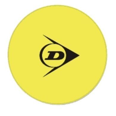 Dunlop marking circles yellow - Set of 12 pieces