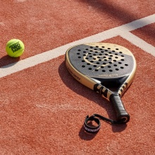 Dunlop Padel Racket Aerostar Lite 355g/Diamond/Tournament black/gold