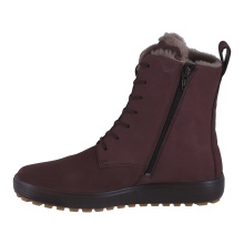ECCO Winter Boots Soft 7 Tred (Nubuck Leather, Warm Lining) Garnet Red Ladies